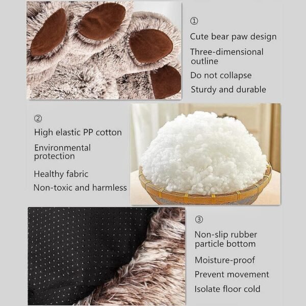 Super Soft anti anxiety dog bed! Super soft paw bed - Image 7